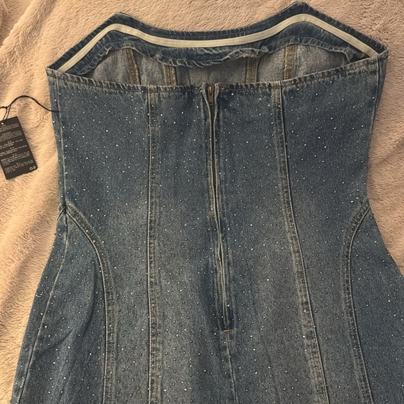 Strapless Mini Dress - Picture 2 of 7